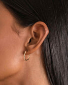 18ct Gold Vermeil Modern Flawless Crystal Hoop Earrings	Earrings	Jewellery	Naledi	925