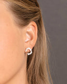 925 Silver Clear Flawless Crystal Baguette Crown Stud	Earrings	Jewellery	Naledi	925