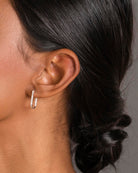 925 Silver Flawless Crystal J-Shaped Hoop Earrings	Earrings	Jewellery	Naledi	925