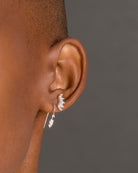 925 Silver Flawless Crystal Leaf Arch Stud Earring	Earrings	Jewellery	Naledi	925