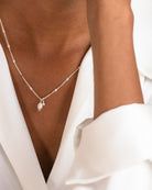 925 Silver Freshwater Pearl & Crystal Stone Femme Necklace	Necklace	Jewellery	Naledi	925