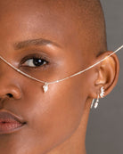 925 Silver Flawless Crystal & Freshwater Pearl Mini Loop Earrings	Earrings	Jewellery	Naledi	925
