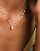 925 Silver Freshwater Pearl & Crystal Stone Femme Necklace	Necklace	Jewellery	Naledi	925