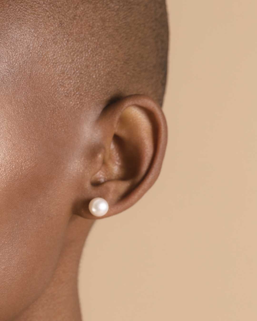 freshwater pearl stud earring naledi jewellery