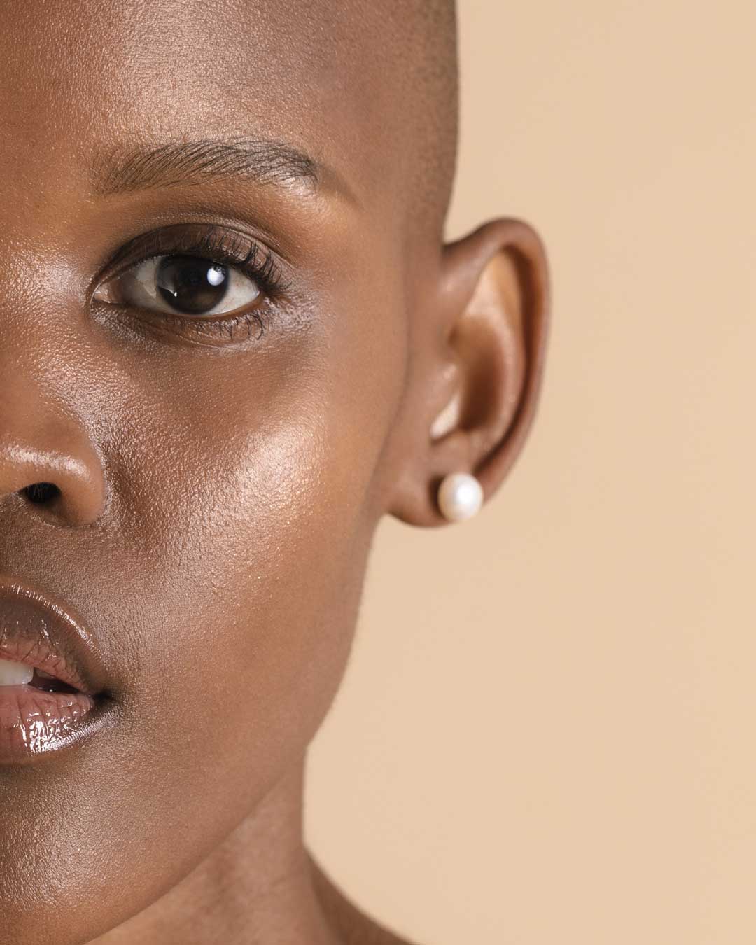 freshwater pearl stud earring naledi jewellery