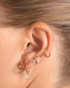 18ct Gold Vermeil Flawless Crystal Tear Drop Crawler	Earrings	Jewellery	Naledi	925